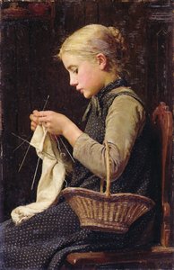 Knitting Girl