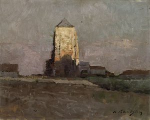 The Church of Mariakerke (Ostend) by Albert Baertsoen