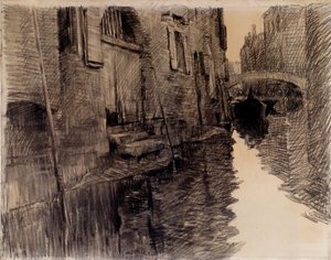 Ponte San Francesco in Venice by Albert Baertsoen