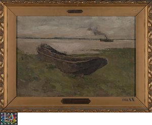 The River Scheldt at Doel by Albert Baertsoen
