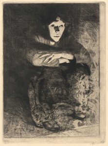 In the Embers by Albert Besnard