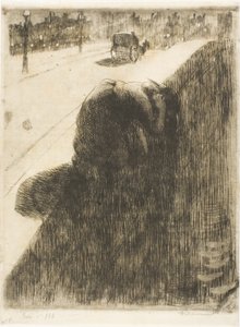Suicide, plate eleven from Woman by Albert Besnard