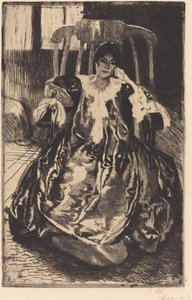 The Silk Gown by Albert Besnard