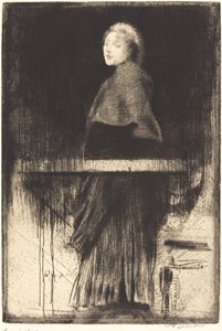 Woman in a Cape by Albert Besnard