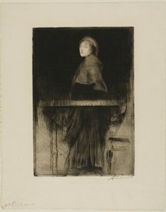 Woman in a Cape by Albert Besnard