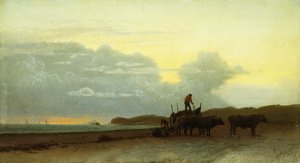 Coastal View, Newport, 1861 by Albert Bierstadt