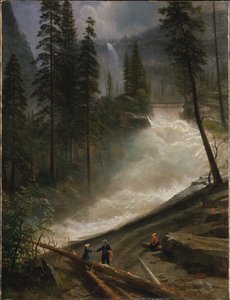 Nevada Falls, Yosemite by Albert Bierstadt