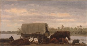 Nooning on the Platte by Albert Bierstadt
