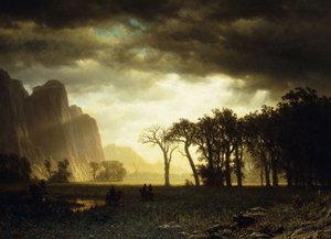 Passing Storm in Yosemite by Albert Bierstadt