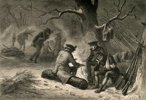 The American Troops at Valley Forge