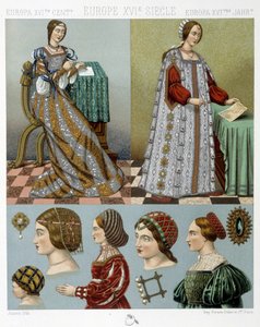 Fashion and hairdressing in Europe in the 16th century in 