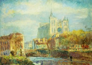 Amiens Cathedral in Autumn Sun