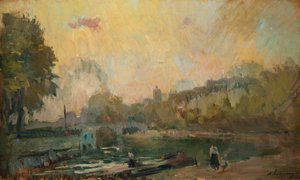 The Banks of the River Seine at St. Cloud