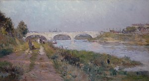 The Bridge over the Marne at Charenton by Albert Charles Lebourg