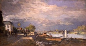 Walkers on the River Bank