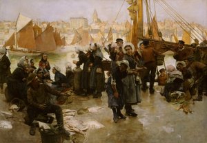 Departure of the Fishing Fleet, Boulogne, 1891