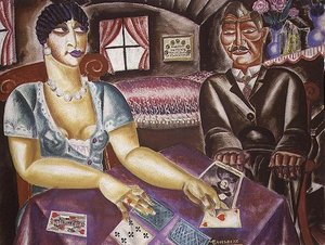 The Card Players by Albert Droesbeke