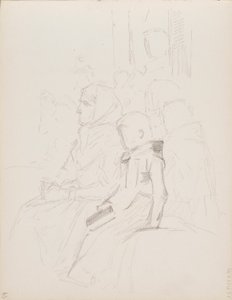 Divine Service in Uusimaa Archipelago, Sketch by Albert Edelfelt