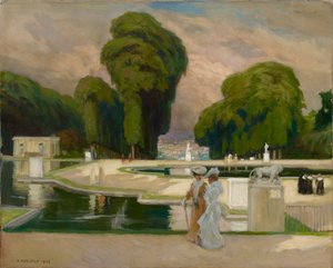 From St. Cloud Park, Paris by Albert Edelfelt