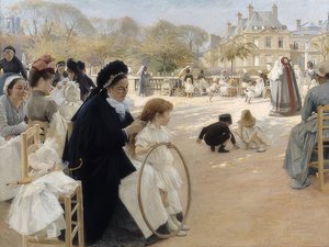 Jardin du Luxembourg, Paris. 1887