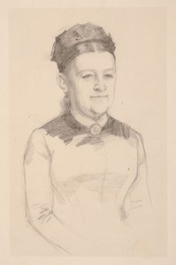 Portrait Study of Mrs. Anna Sinebrychoff by Albert Edelfelt