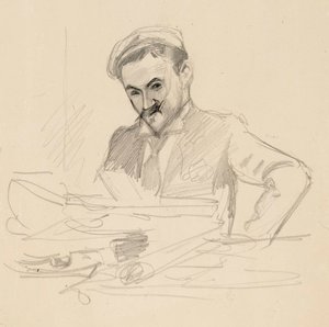 Portrait of Artist, Count Louis Sparre by Albert Edelfelt