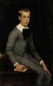 Portrait of Lieutenant Alexandre Weissgerber de Stragiewicz as a Child by Albert Edelfelt