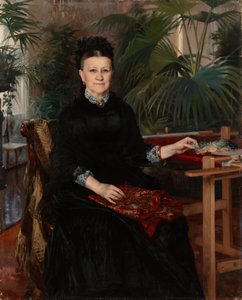 Portrait of Mrs. Anna Sinebrychoff by Albert Edelfelt