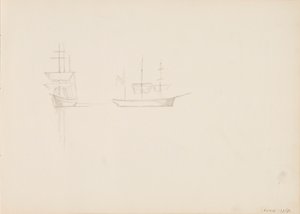 Sailing Ships by Albert Edelfelt