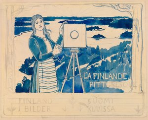 Sketch for the Publication Pictorial Finland by Albert Edelfelt