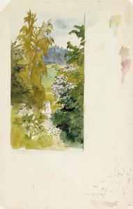 Summer Landscape, Tall Birches
