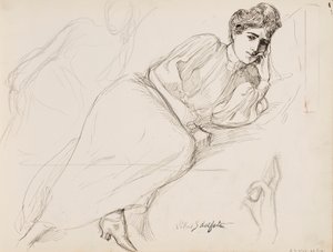 Resting Woman by Albert Edelfelt