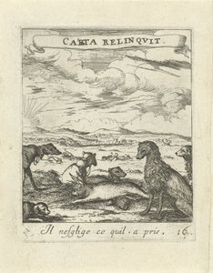 Landscape with Dogs (Moralizing Love Emblems) by Albert Flamen