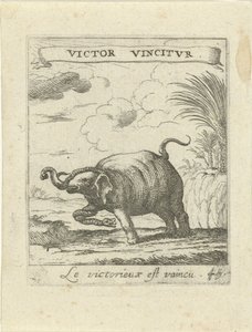 Elephant and Snake (Moralizing Love Emblems)