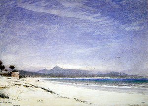 Alcudia Bay, Majorca by Albert Goodwin