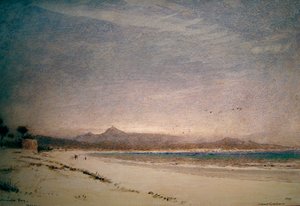 Alcudia Bay, Majorca by Albert Goodwin