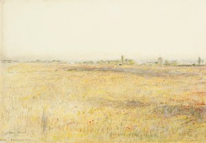 Cornfields, Hooe. Bexhill on Sea by Albert Goodwin