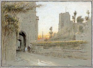 Lewes, Sussex by Albert Goodwin