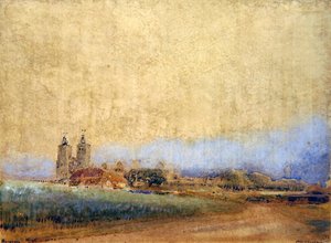 Reculver, Kent by Albert Goodwin