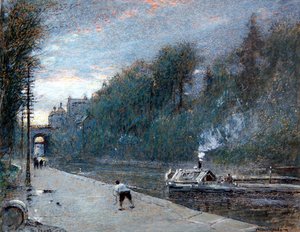 The Canal, Chichester by Albert Goodwin