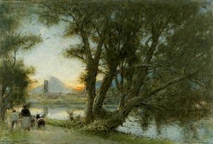 The Village of... by Albert Goodwin