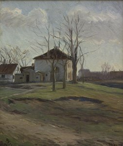 A Farm in Valby, Near Copenhagen by Albert Gottschalk