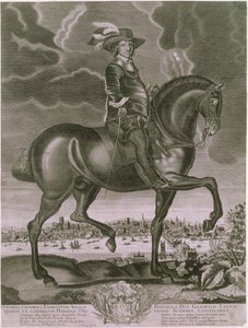 Equestrian Portrait of Oliver Cromwell, c.1655 by Albert Haelwegh