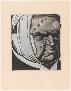 Caricature of Abraham Kuyper, after the trip to Brussels and the Heeckeren case