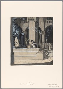 Design for a Political Cartoon: The Sacrifice of the Public School by Liberalism