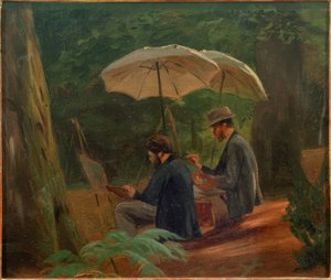 Two Artists at Work by Albert Hendschel