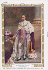 King George VI in His Coronation Robes by Albert Henry (after) Collings