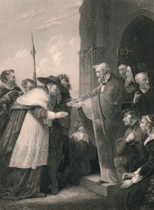 Cardinal Wolsey Entering The Abbey of Leicester, 1530
