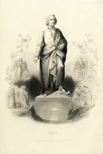 Mozart Monument at the Mozartplatz, 1842 by Albert Henry Payne