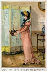 May You Have A Quite Too Happy Time, Victorian Christmas Card